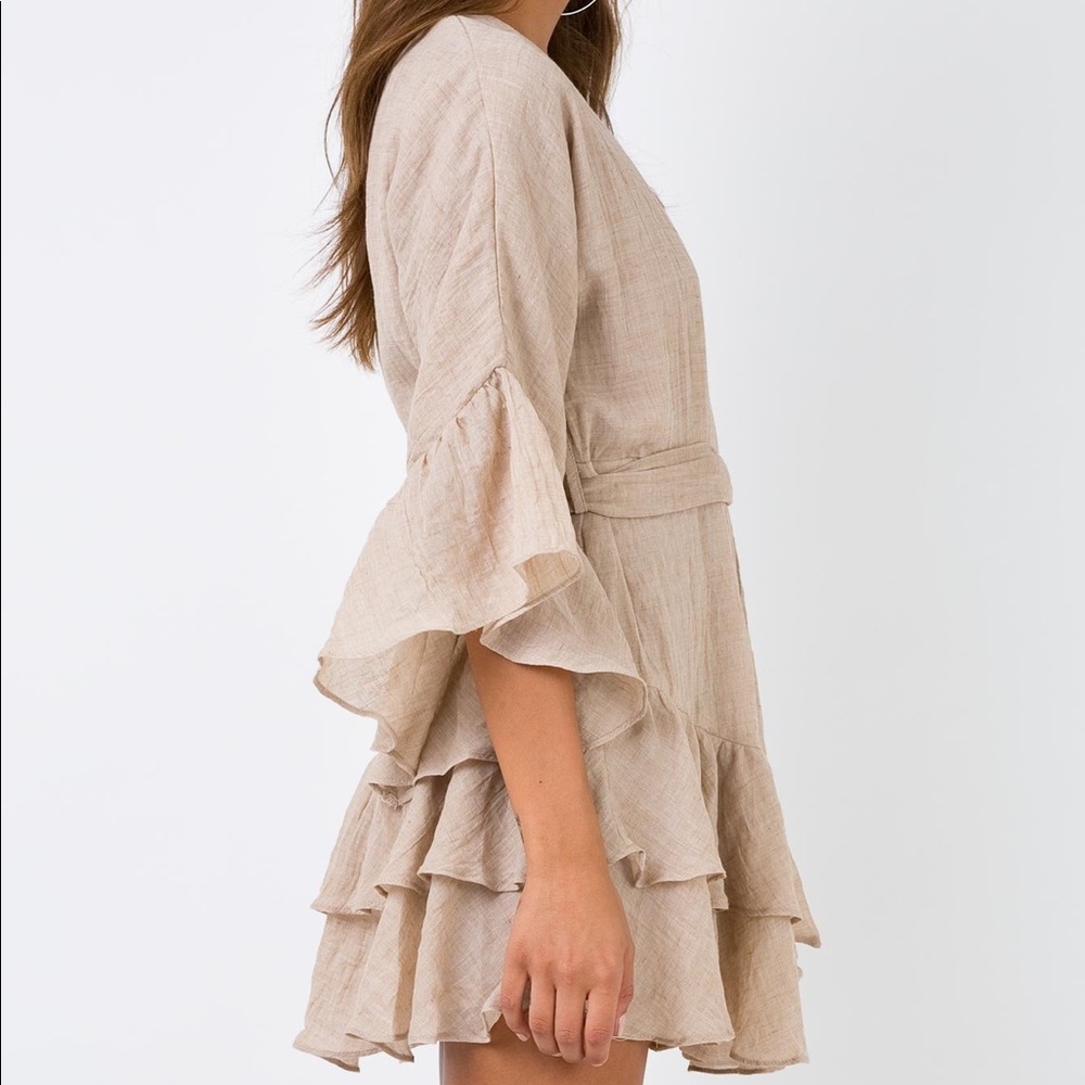 Princess Polly Mini Wrap Dress - SOLD - Picture 6 of 8
